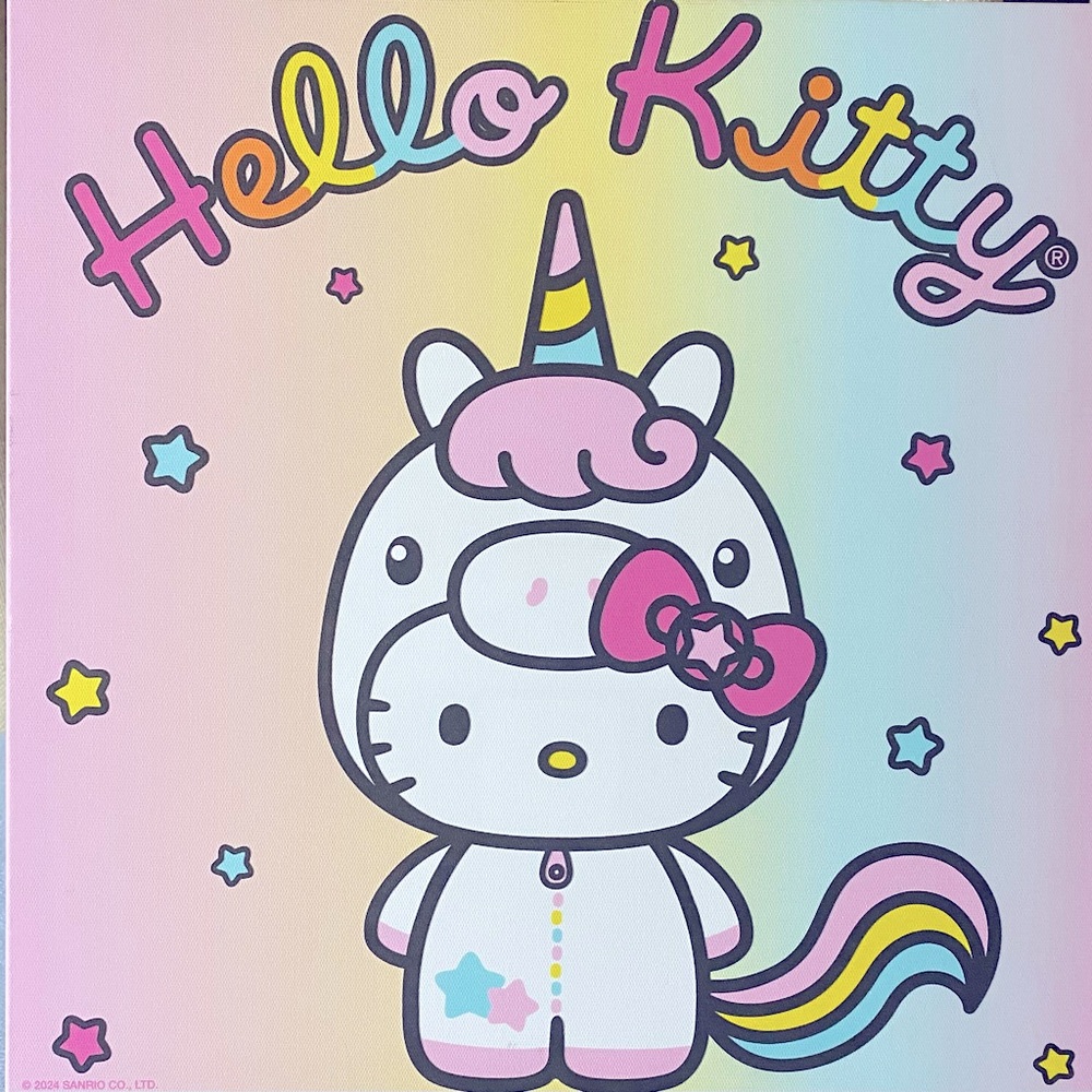 NEW Hello Kitty Unicorn Wall Art